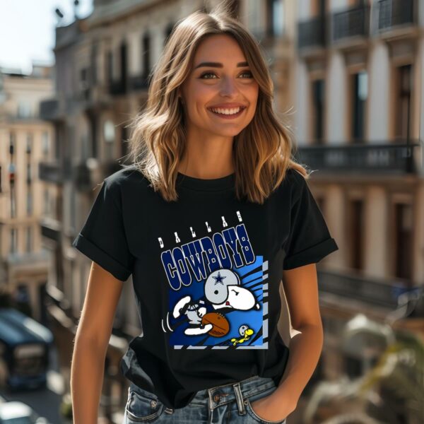Dallas Cowboys Football Woodstock And Snoopy T shirt 2 women shirt