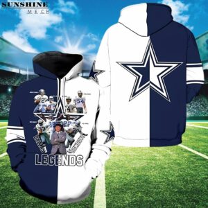 Dallas Cowboys Legends Coach And Players Signed 3D Hoodie 1 3D hoodie