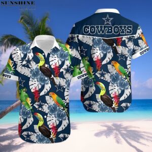 Dallas Cowboys Parrots and Toucans Hawaiian Shirt 1 hawaiian