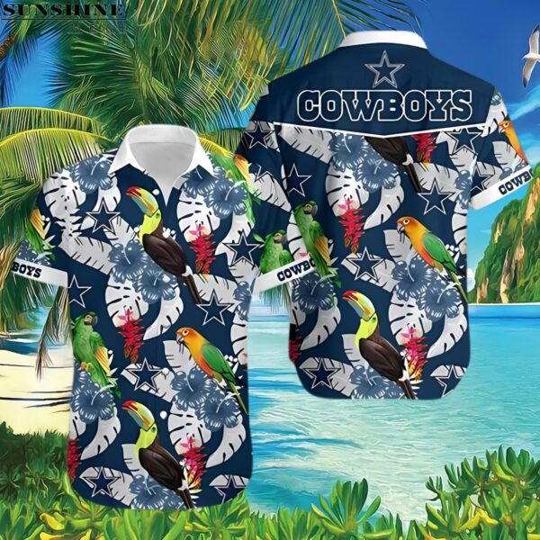 Dallas Cowboys Parrots and Toucans Hawaiian Shirt 3 Hawaiian Shirt