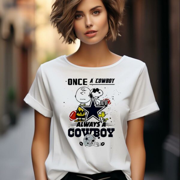 Dallas Cowboys Snoopy And Charlie Brown Once A Cowboys Always A Cowboys Shirt 2 women shirt