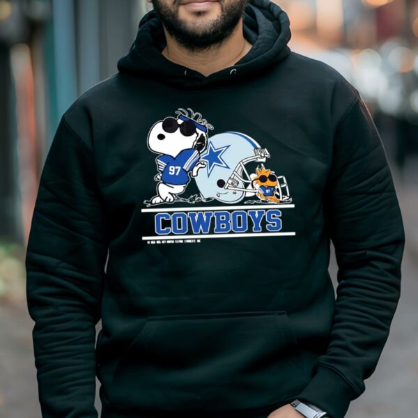 Dallas Cowboys Snoopy And Woodstock Helmet Football T shirt 4 hoodie