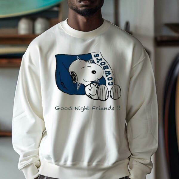 Dallas Cowboys Snoopy Good Night Friends Shirt 4 sweatshirt