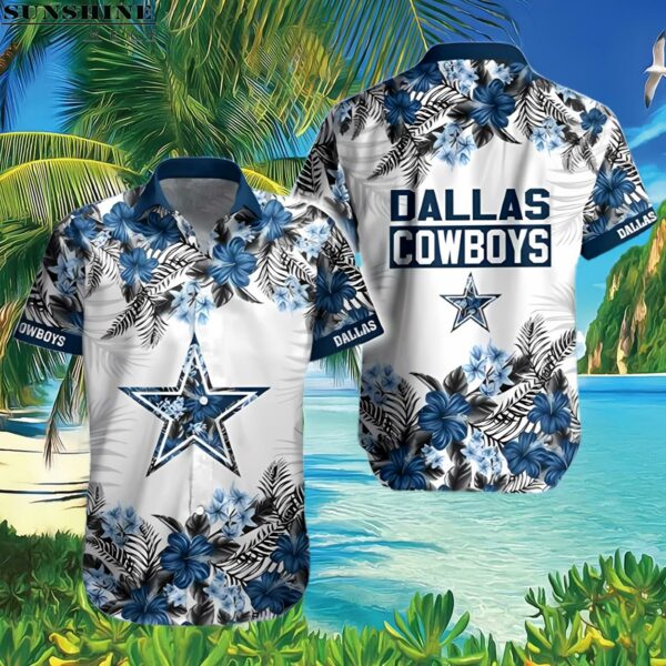 Dallas Cowboys Tropical Floral Hibiscus Hawaiian Shirt 3 Hawaiian Shirt