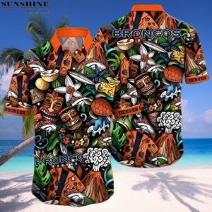 Denver Broncos NFL Tropical Flower Hawaiian Shirt 1 hawaiian