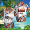 Denver Broncos Tropical Hibiscus Hawaiian Shirt 3 Hawaiian Shirt