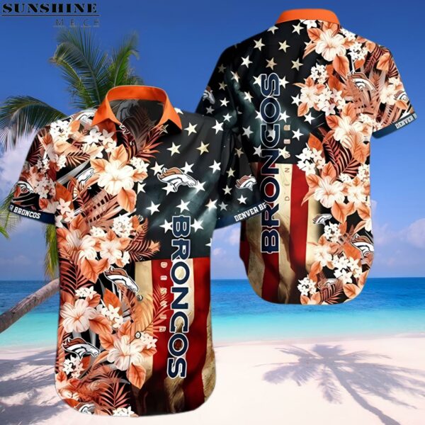 Denver Broncos US Flag Aloha Hawaiian Shirt 1 hawaiian