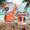 Denver Broncos Vs Las Vegas Raiders Surfboard Logo Beach Hawaiian Shirt 2 hawaiian shirt 2