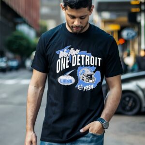 Detroit Lions Regional Franklin We Are One Home Of The Lions Shirt 1 men shirt
