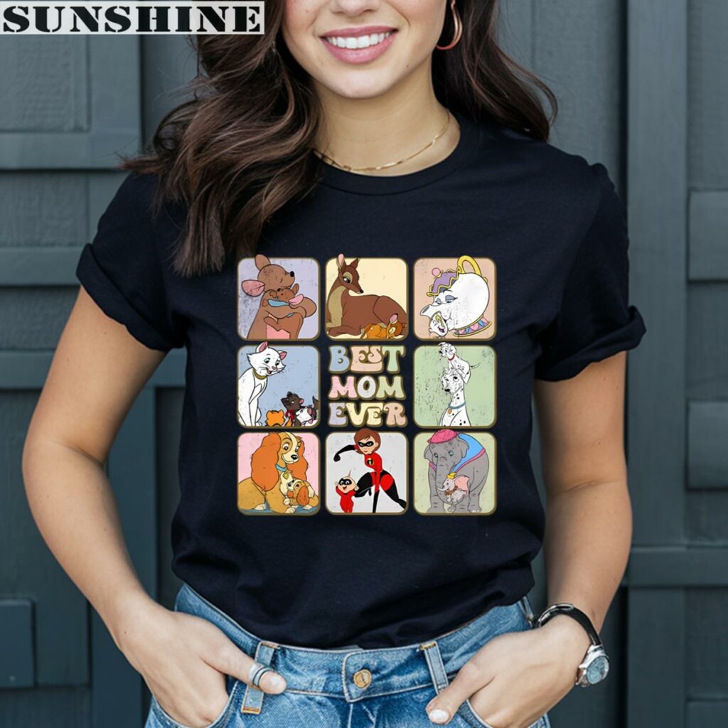 Disney Characters Best Mom Ever Disney Mother Day Shirt Mom Day Gift 2 women shirt