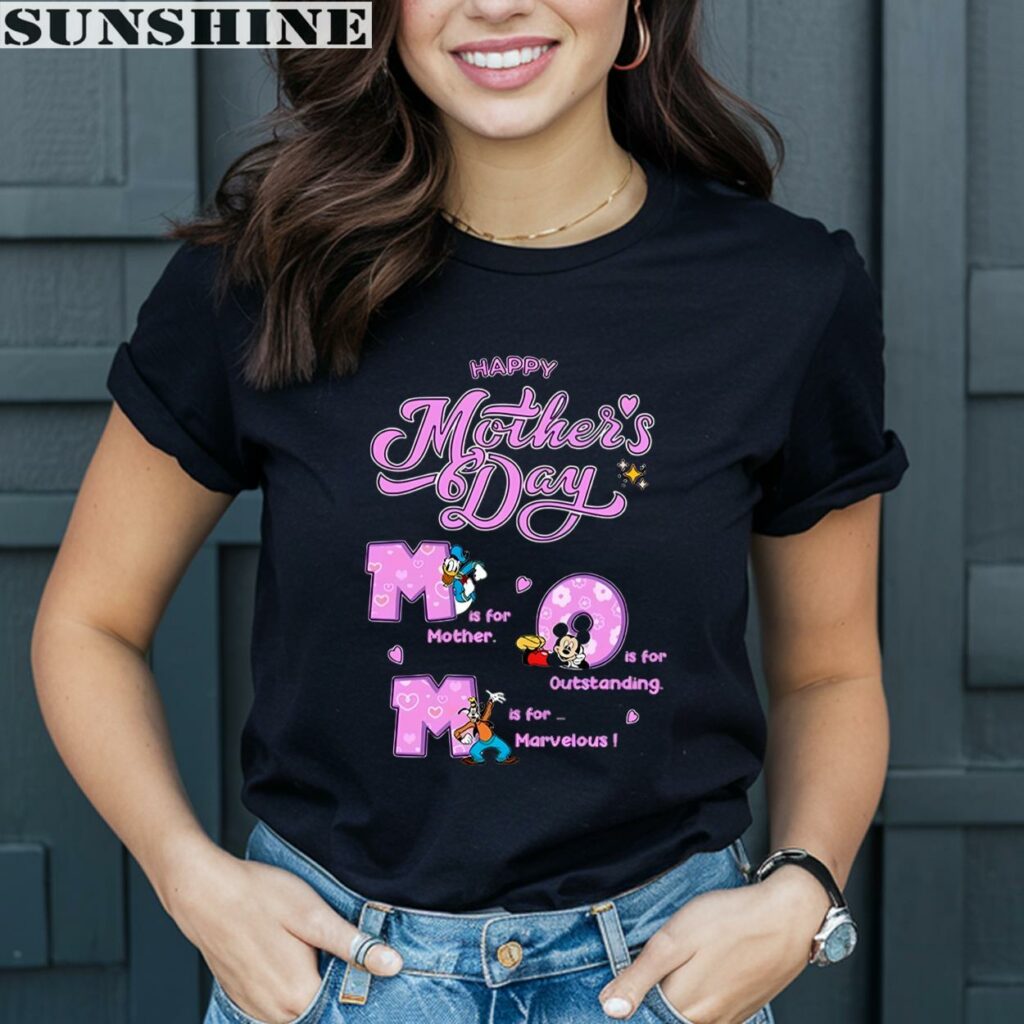 Disney Characters Happy Mothers Day Shirt 2 women shirt