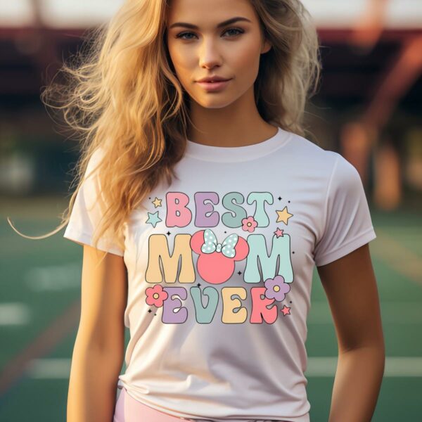 Disney Minnie Mouse Mom Best Mom Ever Shirt 4 pink shirt