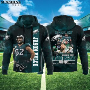 Eagles Thank You Jason Kelce 2011 2024 Thank You For The Memories 3D Hoodie 1 3D hoodie