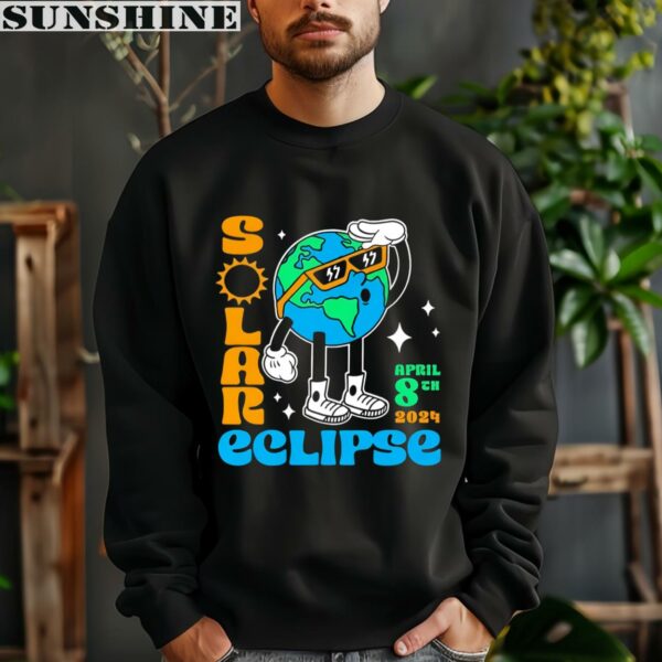 Funny Earth Looking Solar Eclipse April 8th 2024 Shirt 3 sweatshirt