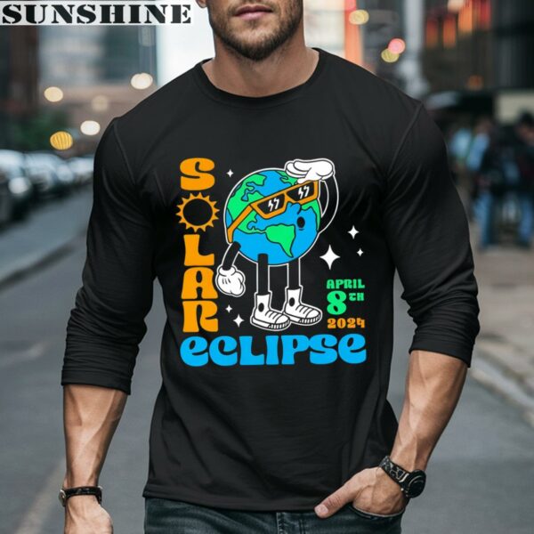 Funny Earth Looking Solar Eclipse April 8th 2024 Shirt 5 long sleeve shirt