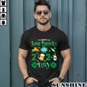 Happy Saint Patricks Day 2024 Irish Shamrock Face Mask Shirt 1 men shirt