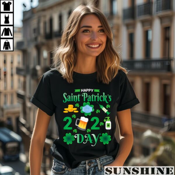Happy Saint Patricks Day 2024 Irish Shamrock Face Mask Shirt 2 women shirt