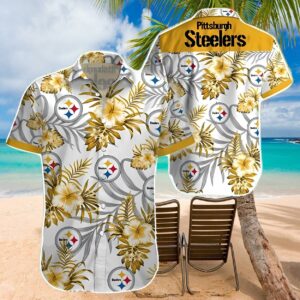 Hibiscus Flower Steelers Hawaiian Shirt NFL Gift For Fans 1 hawaiian shirt