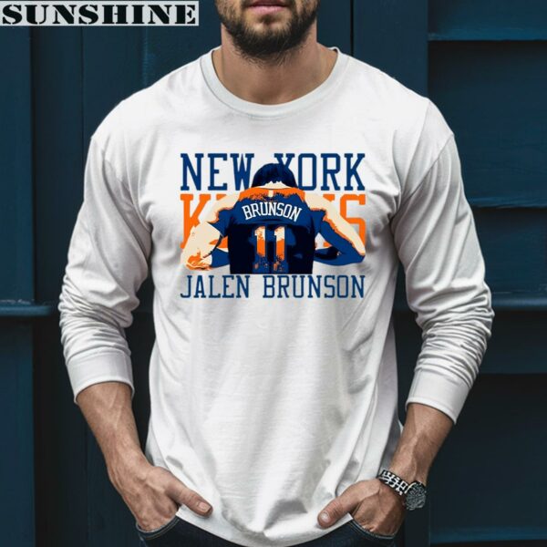 Jalen Brunson Back New York Knicks Shirt 5 mockup