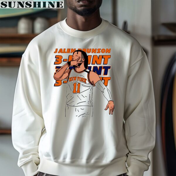 Jalen Brunson Three Point New York Knicks Shirt 4 sweatshirt