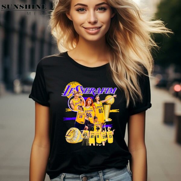 LE SSERAFIM x Los Angeles Lakers Vintage Shirt 2 women shirt