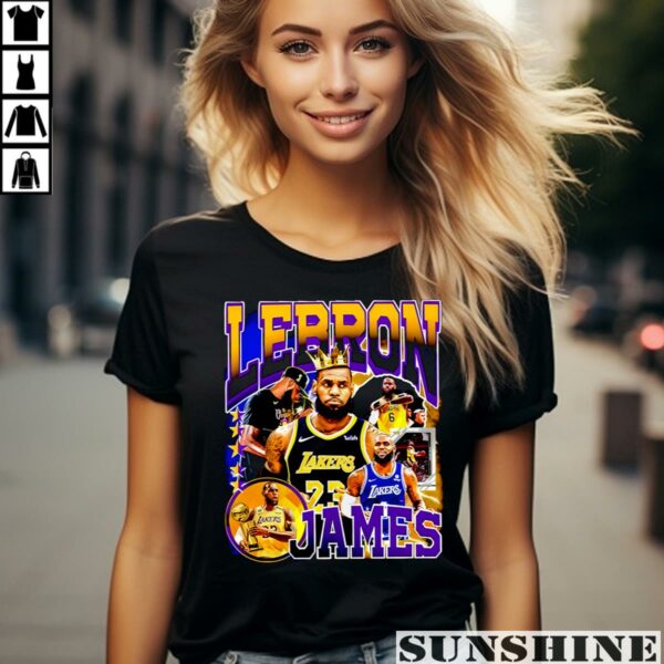 Lebron James Los Angeles Lakers Professional Basketball Player Honors Crown Shirt 2 women shirt