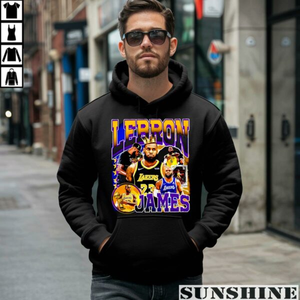 Lebron James Los Angeles Lakers Professional Basketball Player Honors Crown Shirt 4 hoodie