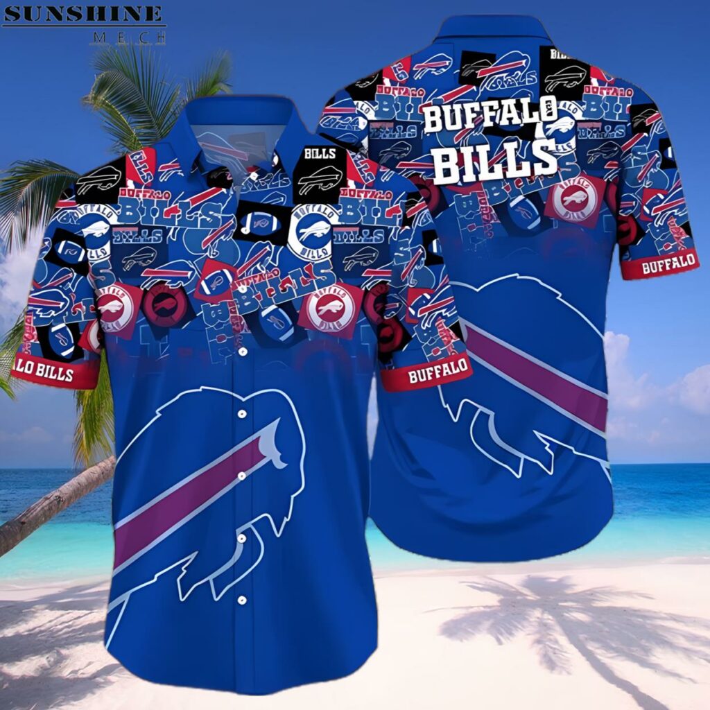 Logo Blue NFL Buffalo Bills Hawaiian Shirt 1 hawaiian