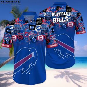 Logo Blue NFL Buffalo Bills Hawaiian Shirt 1 hawaiian