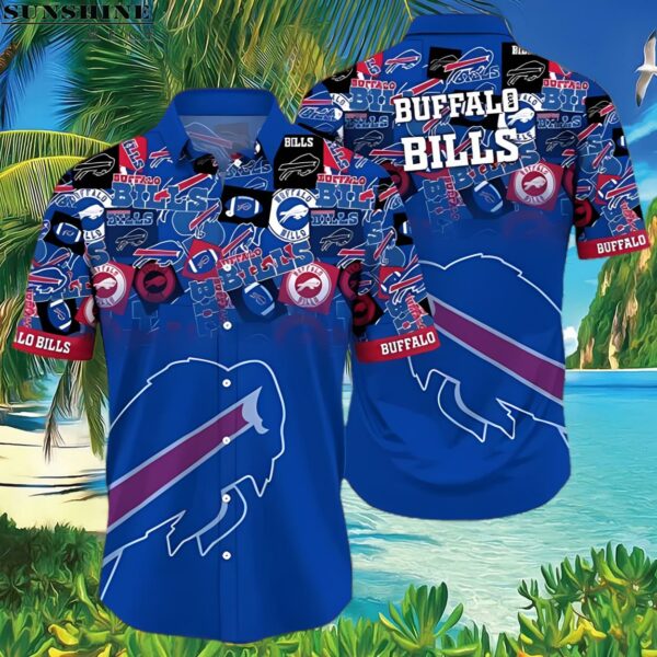Logo Blue NFL Buffalo Bills Hawaiian Shirt 3 Hawaiian Shirt