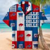 Logo Plaid Pattern NFL Buffalo Bills Hawaiian Shirt 1 hawaiian shirt