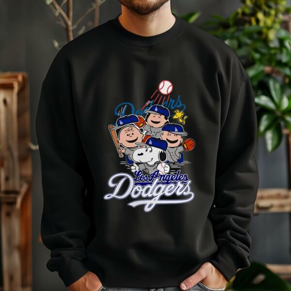 Los Angeles Dodgers Snoopy Charlie Brown Woodstock The Peanuts Baseball Shirts 3 sweatshirt