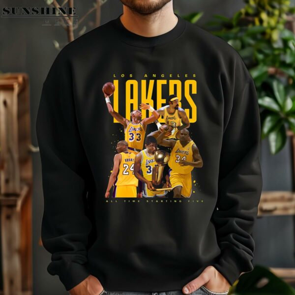 Los Angeles Lakers All Time Starting Five Shirt 3 sweatshirt