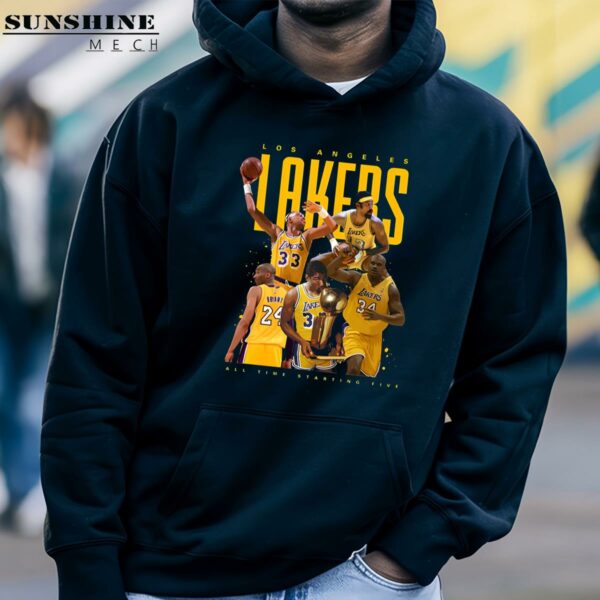 Los Angeles Lakers All Time Starting Five Shirt 4 hoodie