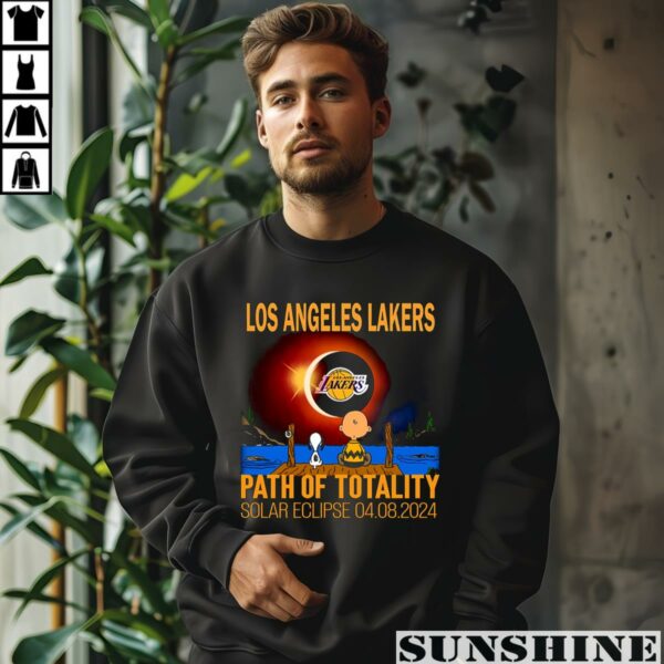 Los Angeles Lakers Path Of Totality Solar Eclipse 2024 Shirt 3 sweatshirt
