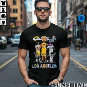 Los Angeles Sports Teams Marshall Faulk Kobe Bryant Sandy Koufax Signatures Shirt 1 men shirt 2