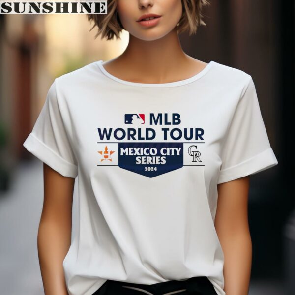 MLB World Tour Mexico City Series Astros Vs Rockies Shirt 2 women shirt