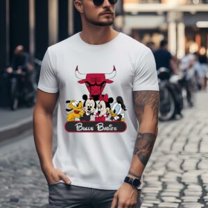 Mickey And Friends NBA Chicago Bulls Shirt 1 men shirt