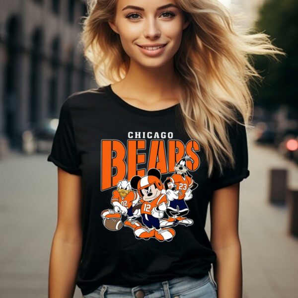 Mickey Donald Duck And Goofy Chicago Bears Shirt 2 women shirt