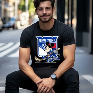 Mickey Mouse Player New York Rangers Hockey T Shirt 1 men shirt