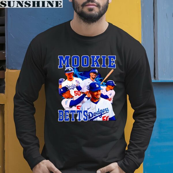 Mookie Betts Los Angeles Dodgers Shirts 5 long sleeve shirt