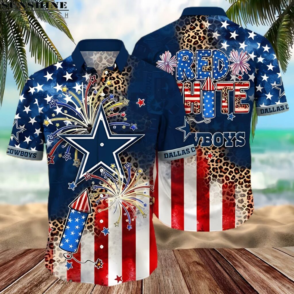 NFL Dallas Cowboys 4th Of July Independence Day Hawaiian Shirt 2 hawaiian shirt 2