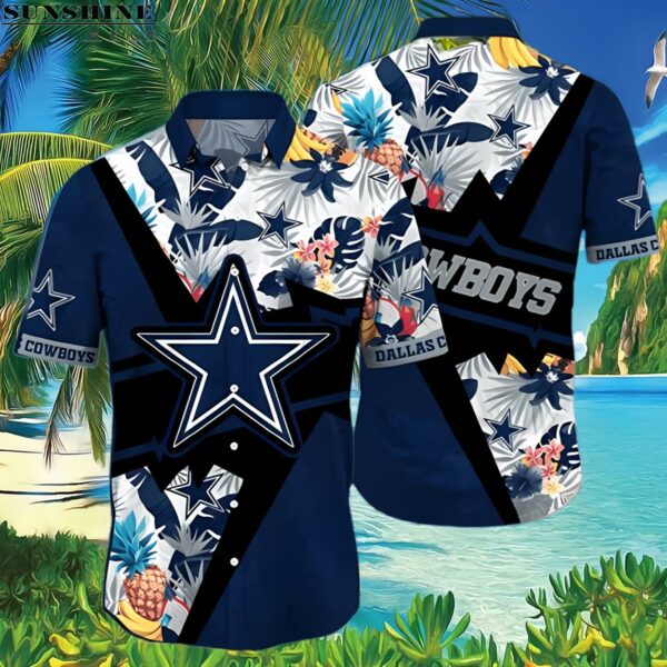 NFL Dallas Cowboys Flower Aloha Tropical Hawaiian Shirt 3 Hawaiian Shirt
