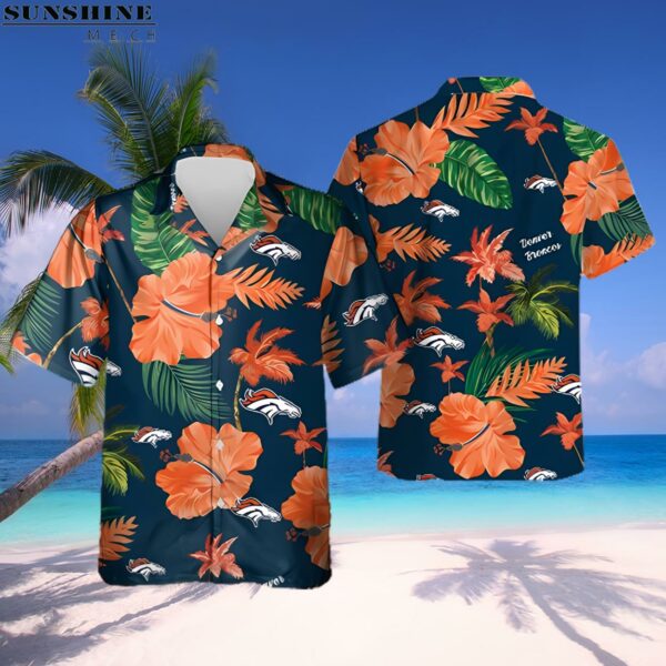 NFL Denver Broncos Tropical Hibiscus Hawaiian Shirt 1 hawaiian