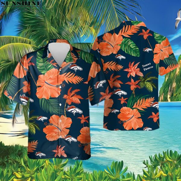 NFL Denver Broncos Tropical Hibiscus Hawaiian Shirt 3 Hawaiian Shirt