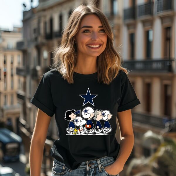 NFL Football Peanuts Dallas Cowboys T Shirt 2 women shirt