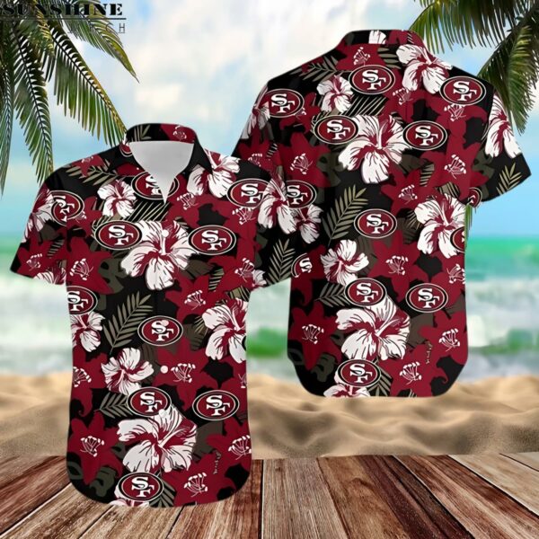 NFL Hibiscus Flower Aloha San Francisco 49ers Hawaiian Shirt 2 hawaiian shirt 2