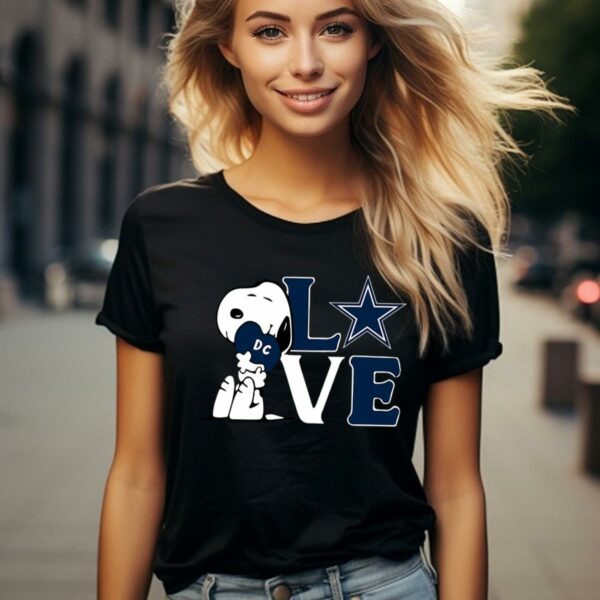 NFL Snoopy Love Dallas Cowboys Football Logo Shirt 2 124