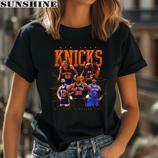 New York Knicks All Time Starting Five Shirt 2 women shirt