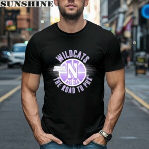 Northwestern Wildcats Mens Basketball March Madness The Road To PHX 2024 Shirt 1 men shirt